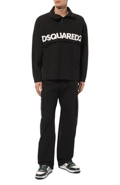 Мужские хл�опковые брюки-карго DSQUARED2 черного цвета, арт. S79KA0056/S53578 | Фото 2 (Силуэт М (брюки): Карго; Длина (брюки, джинсы): Стандартные; Случай: Повседневный; Стили: Гранж; Материал сплава: Проставлено; Материал внешний: Хлопок; Драгоценные камни: Проставлено)