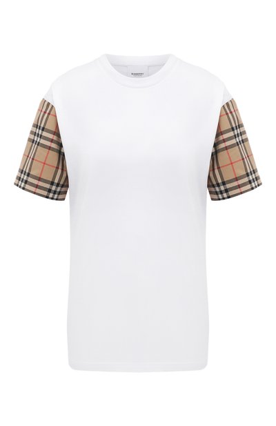 Женская хлопковая футболка BURBERRY, арт. 8042716