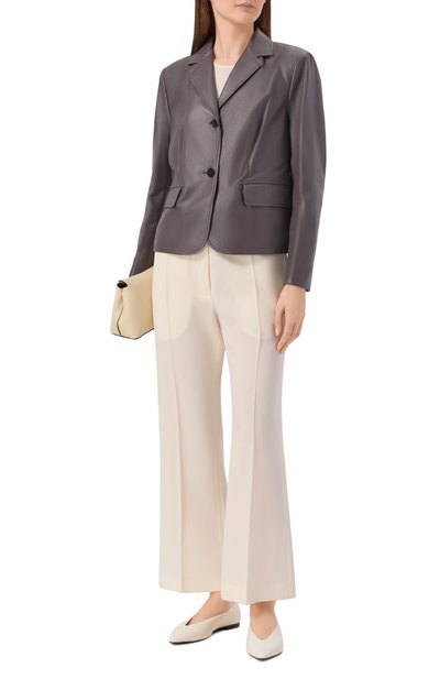 Кожаный жакет JIL SANDER, арт. J02BN0241/J07229, фото 2