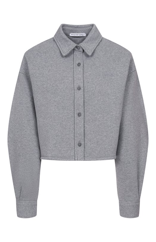 Хлопковая рубашка alexanderwang.t 4CC1261218 Серый 4CC1261218