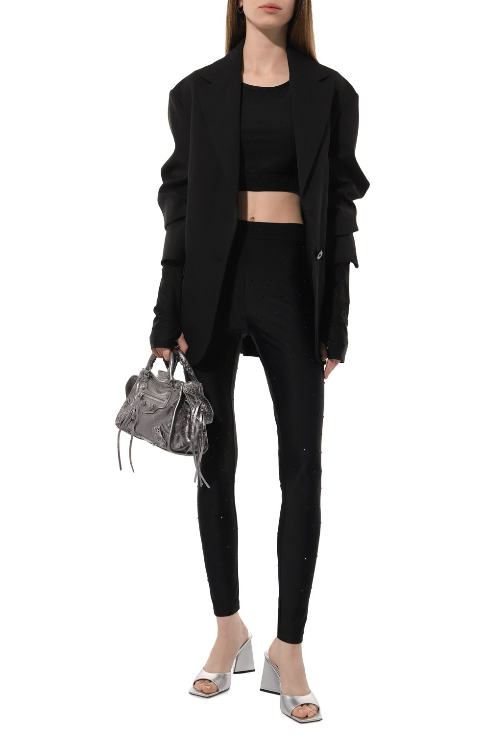 Топ с отделкой стразами VERSACE JEANS COUTURE, арт. 76HAHE05/CJXXE, фото 2