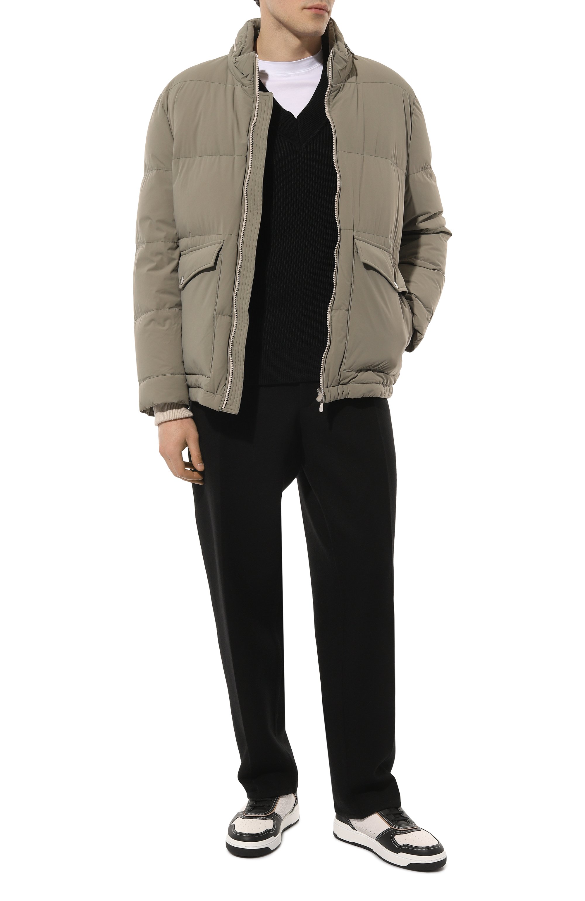 Кожаные кеды BRUNELLO CUCINELLI, арт. MZUAGB2317, фото 2