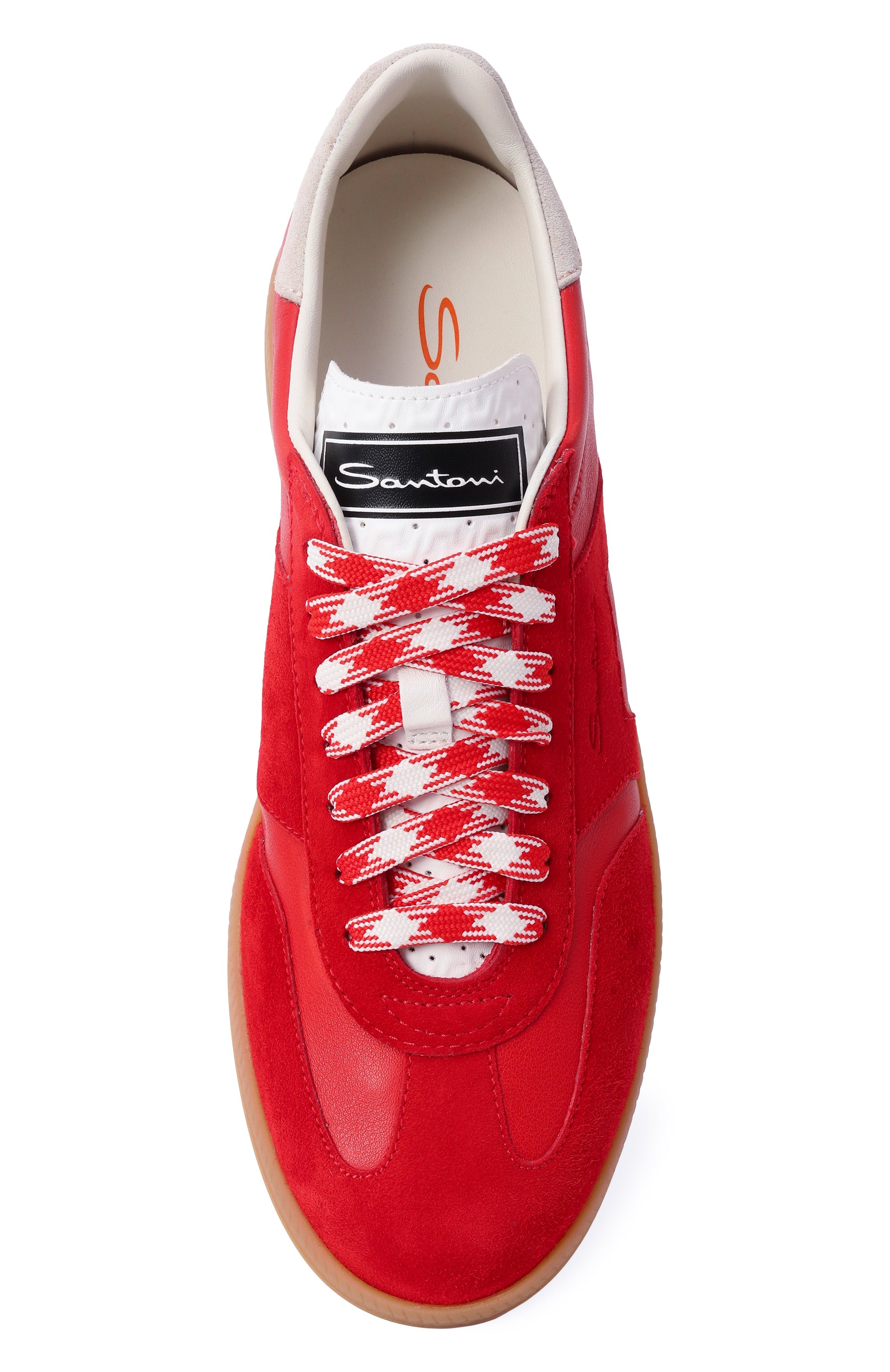 Кожаные кеды dbs oly SANTONI, арт. WBPG61244FARSKBE, фото 6