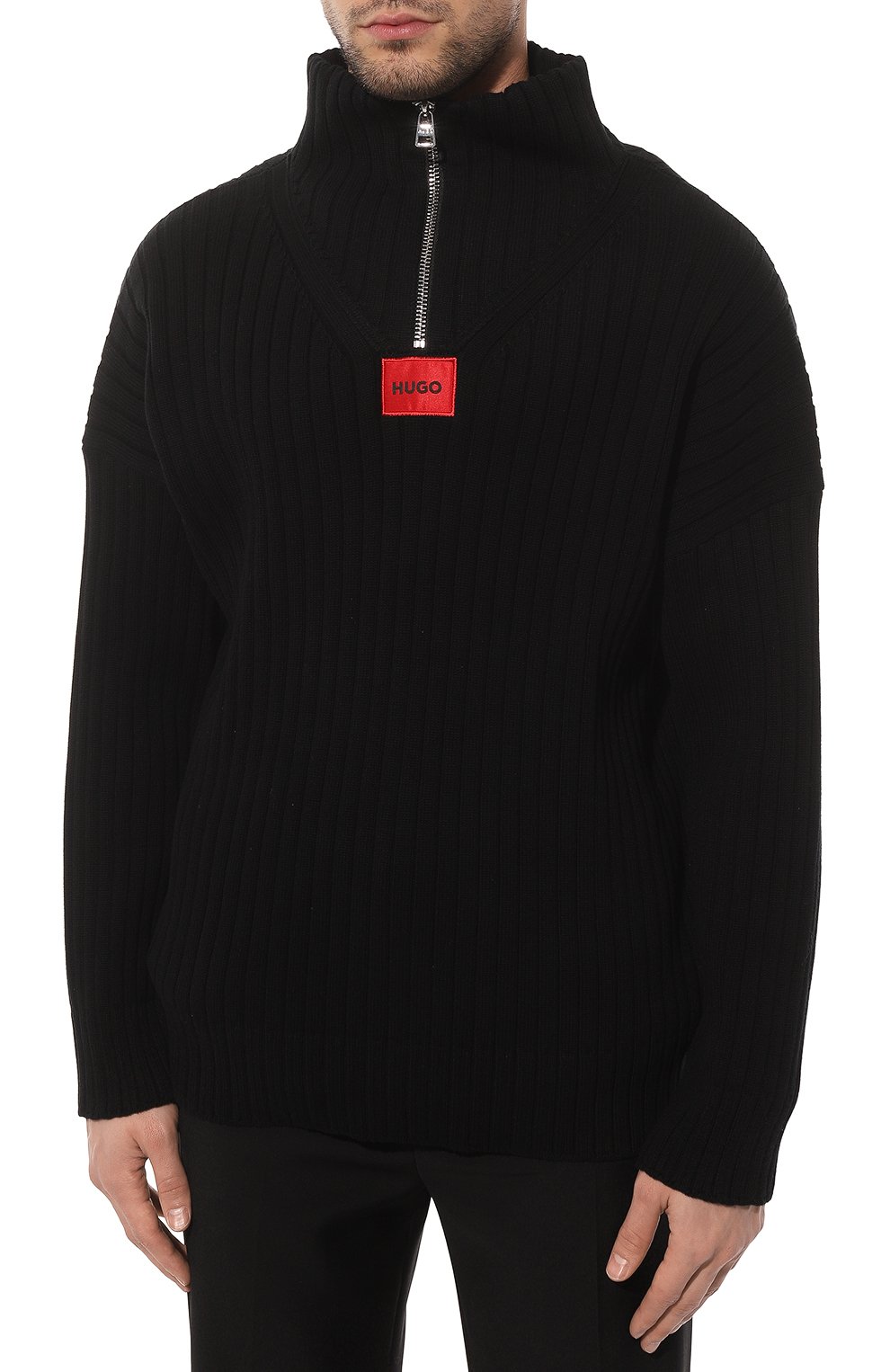 Хлопковый свитер HUGO, арт. 50481839, фото 3