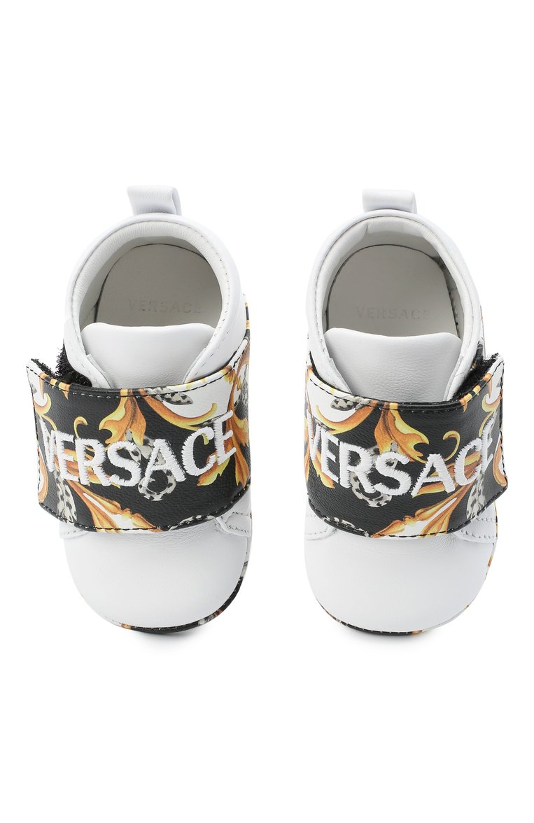 Кожаные пинетки VERSACE, арт. YFX00028/YB00337, фото 4