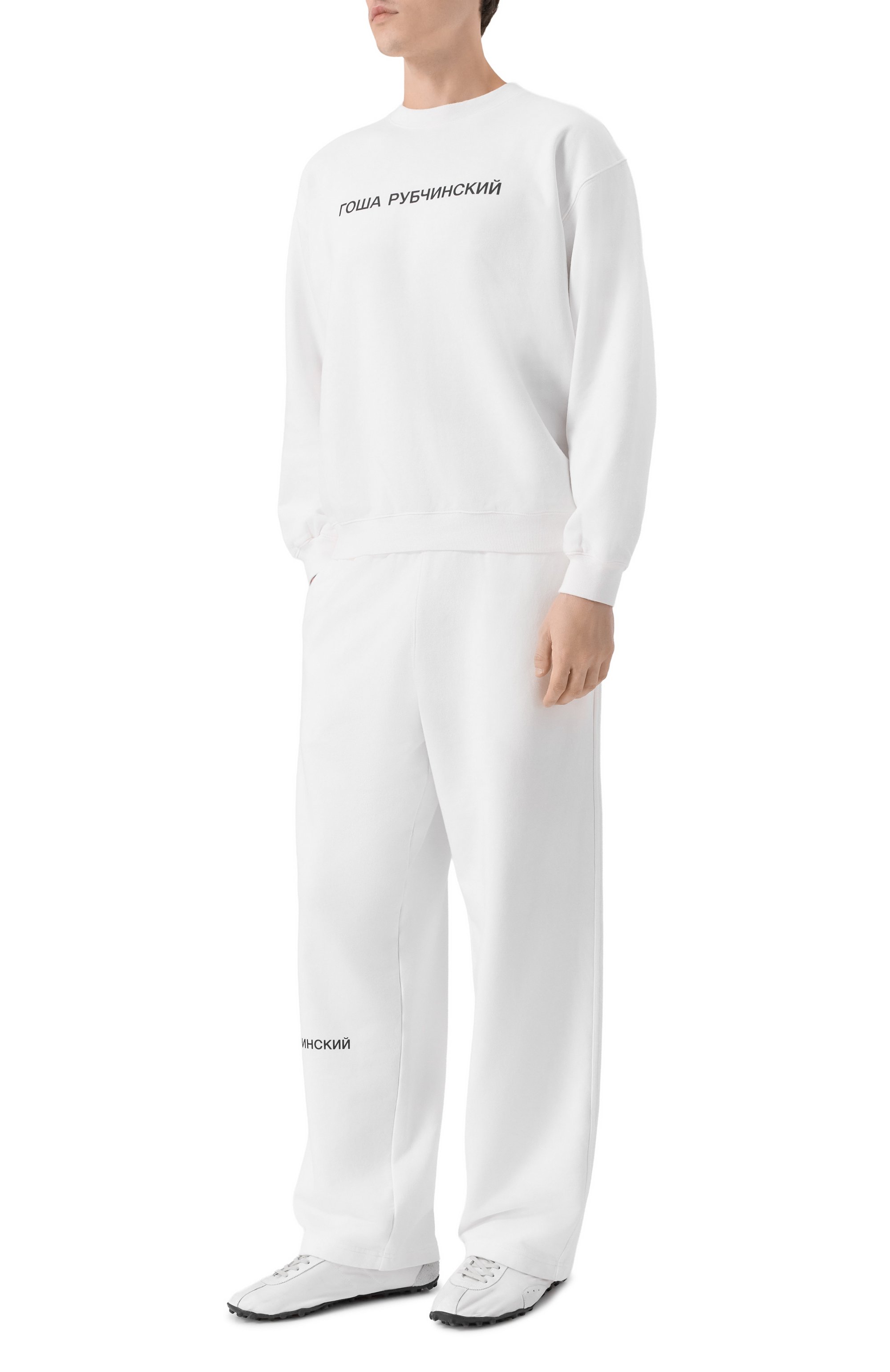 Хлопковые брюки ГОША РУБЧИНСКИЙ, арт. SWP_0301_WHITE, фото 2
