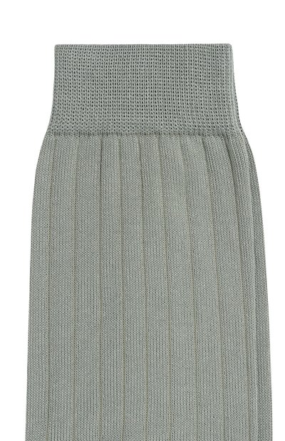 Хлопковые носки MAISON MARGIELA светло-зеленого цвета по цене 14650 руб., арт. S51TL0051/S17868, фото 3 Хлопковые носки MAISON MARGIELA, арт. S51TL0051/S17868, фото 3