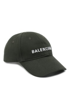 Мужская хлопковая бейсболка BALENCIAGA хаки цвета, арт. 590758/410B2 | Фото 1 (Материал: Текстиль, Хлопок)