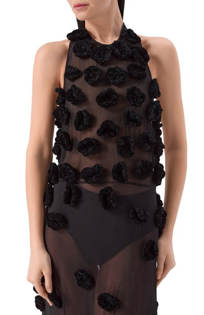 Шелковое платье ALBUS LUMEN черного цвета по цене 221500 руб., арт. AL.RT26.DRESS15, фото 4 Шелковое платье ALBUS LUMEN, арт. AL.RT26.DRESS15, фото 4