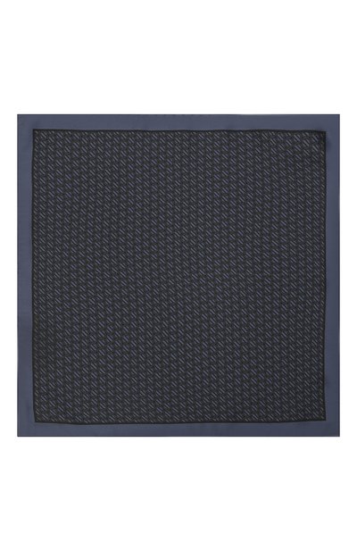 Шелковый платок ZEGNA темно-синего цвета по цене 11350 руб., арт. Z2J16A/39A, фото 3 Шелковый платок ZEGNA, арт. Z2J16A/39A, фото 3