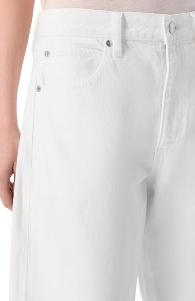 Джинсы the bubble crop FRAME DENIM белого цвета по цене 47500 руб., арт. 2027NF728/THE BUBBLE CR0P, фото 5 Джинсы the bubble crop FRAME DENIM, арт. 2027NF728/THE BUBBLE CR0P, фото 5