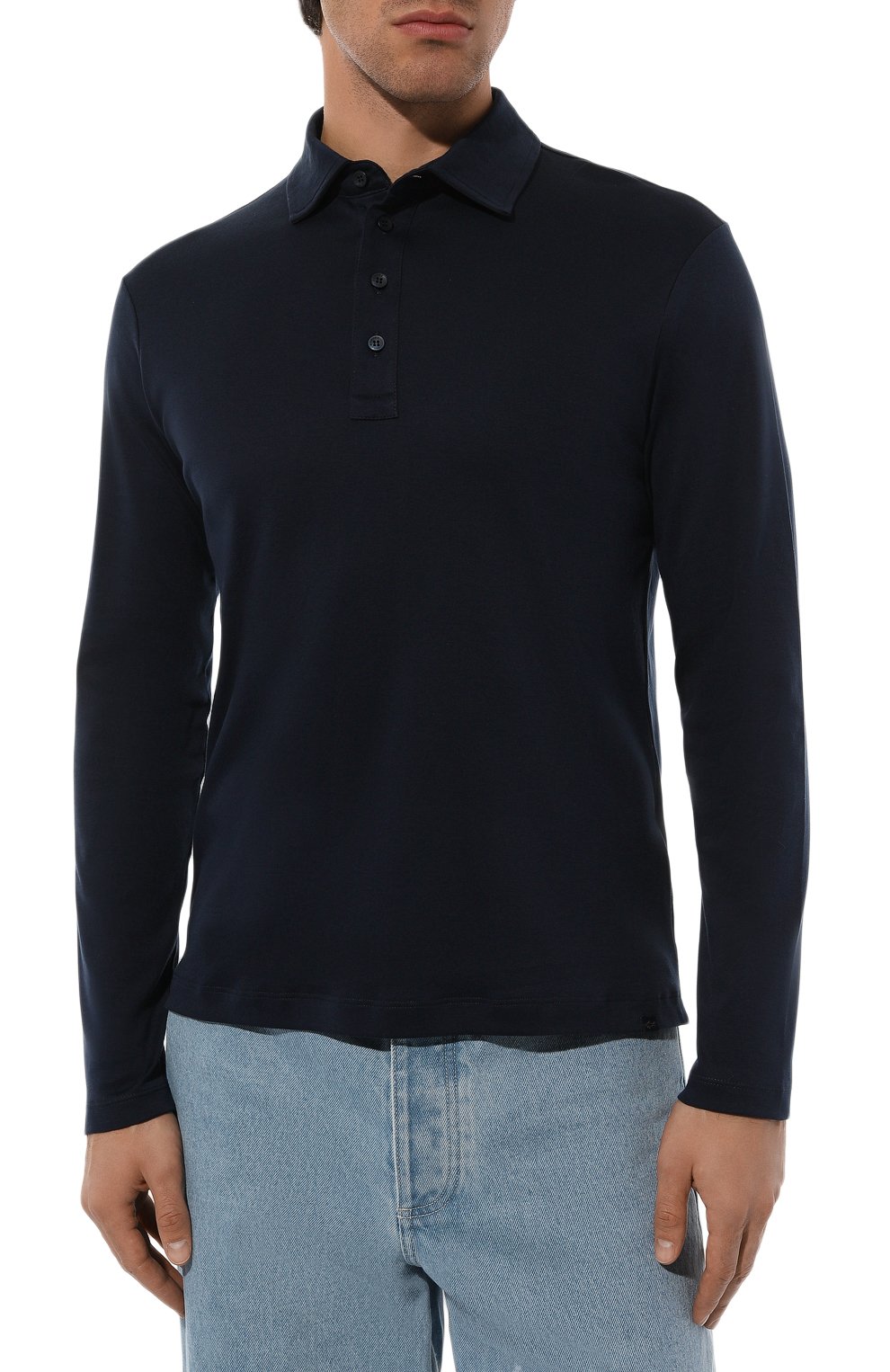 Хлопковое поло PAUL&SHARK темно-синего цвета по цене 33000 руб., арт. 14311746/S, фото 3 Хлопковое поло PAUL&SHARK, арт. 14311746/S, фото 3