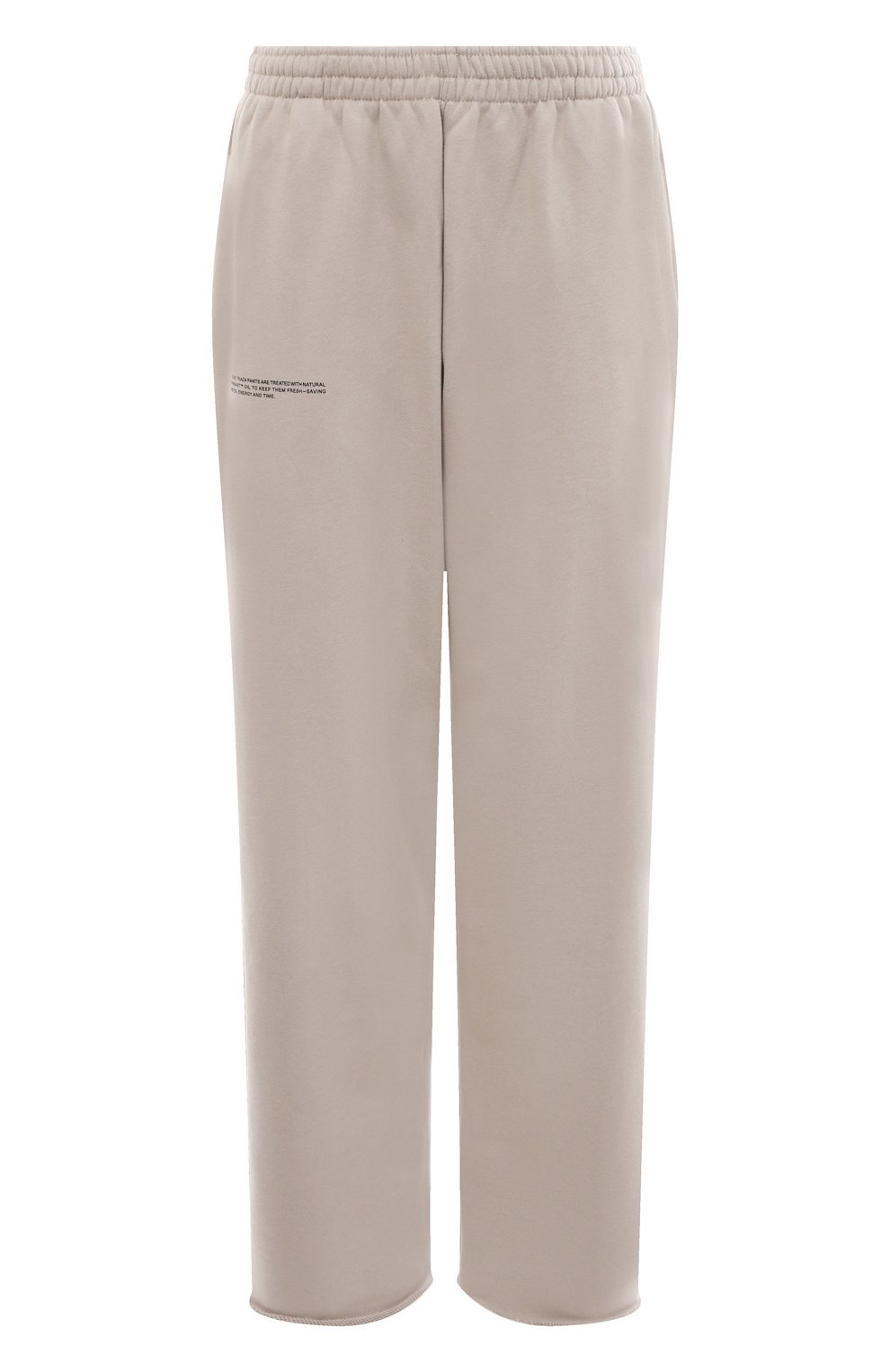 Хлопковые брюки PANGAIA серого цвета по цене 12700 руб., арт. ORGANIC COTTON LOOSE TRACKPANTS, фото 1 Хлопковые брюки PANGAIA, арт. ORGANIC COTTON LOOSE TRACKPANTS, фото 1