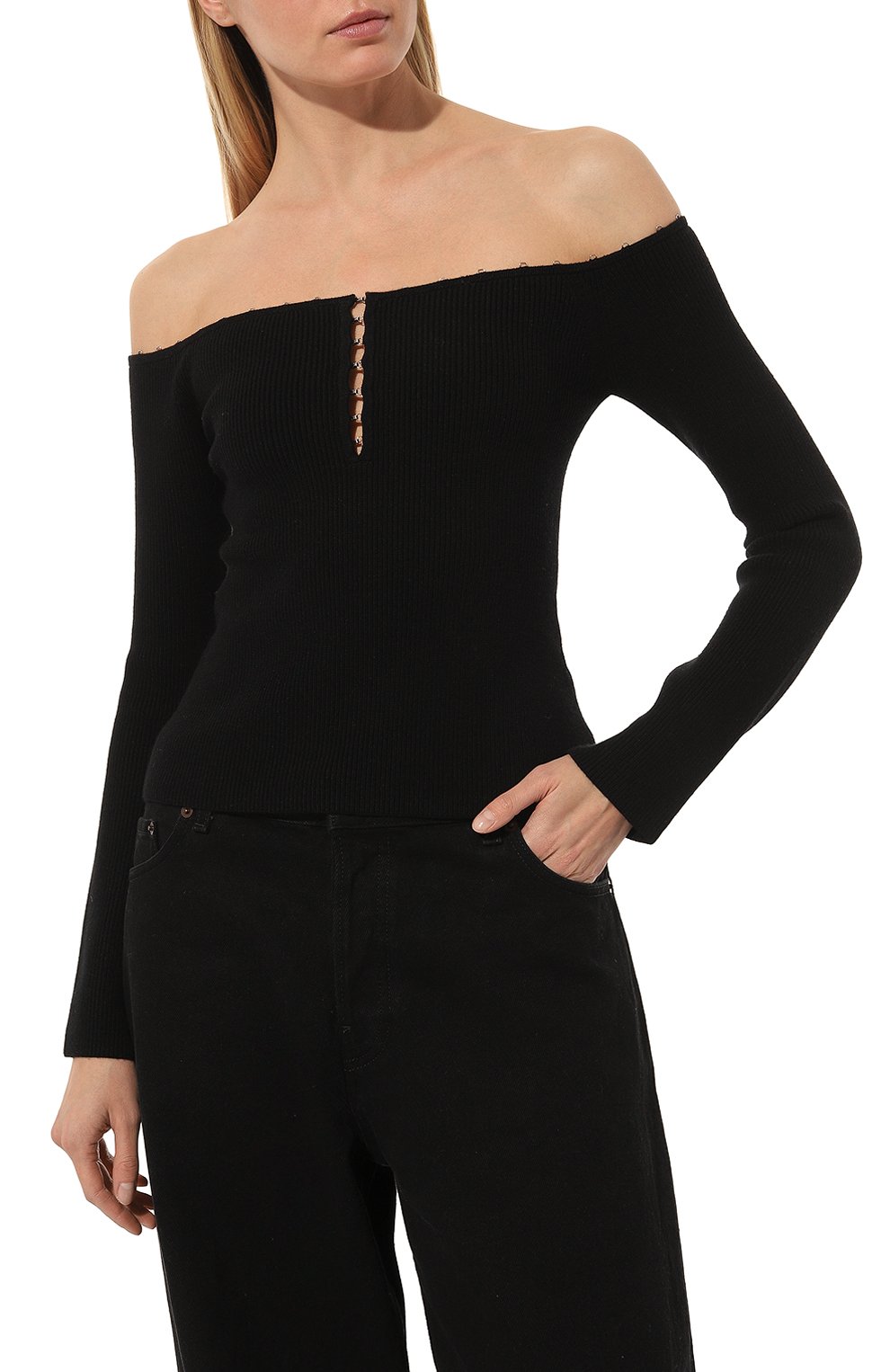 Топ HELMUT LANG черного цвета по цене 25160 руб., арт. M07HW706, фото 3 Топ HELMUT LANG, арт. M07HW706, фото 3