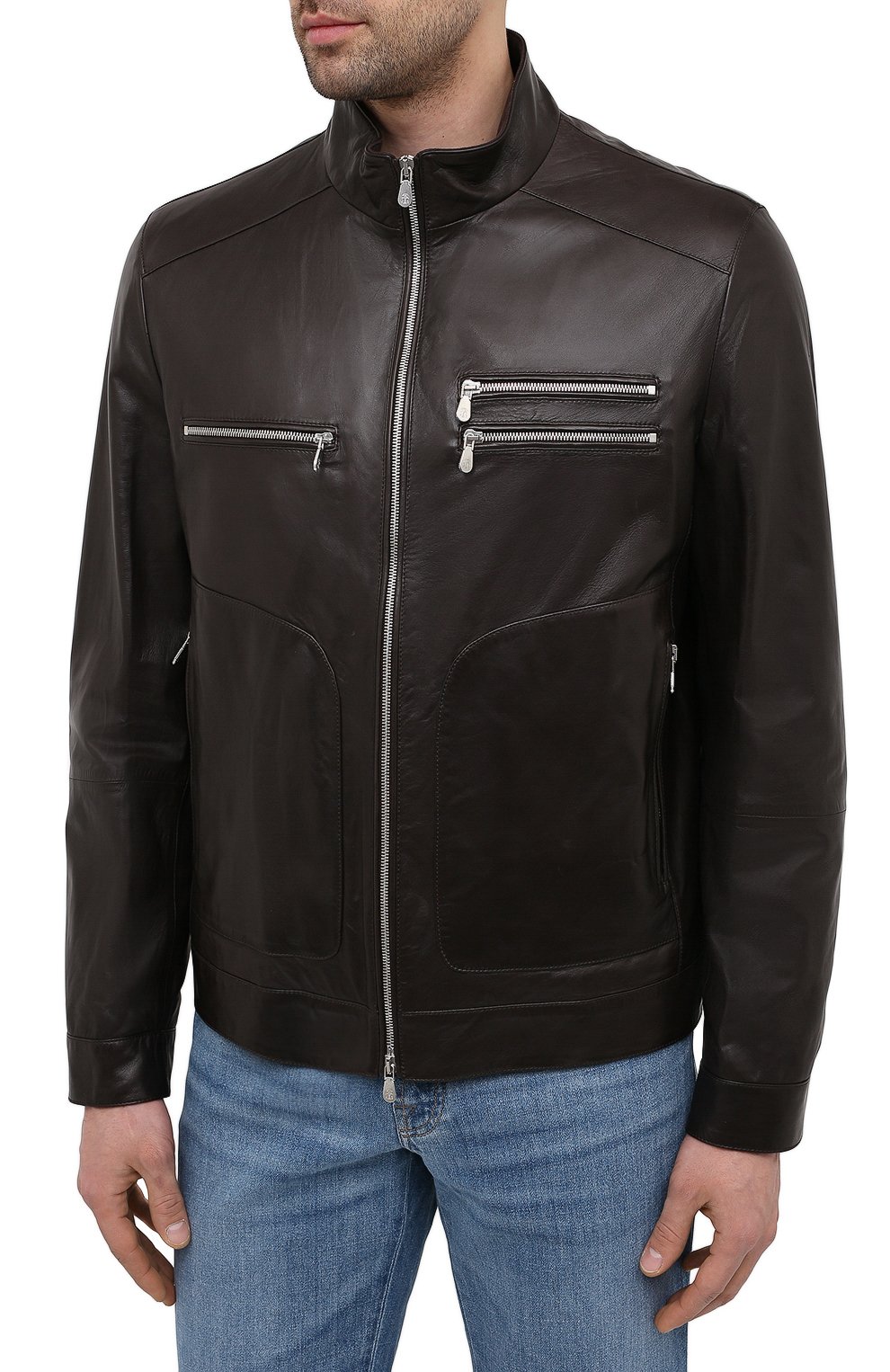 Кожаная куртка BRUNELLO CUCINELLI, арт. MPSAT1817, фото 3