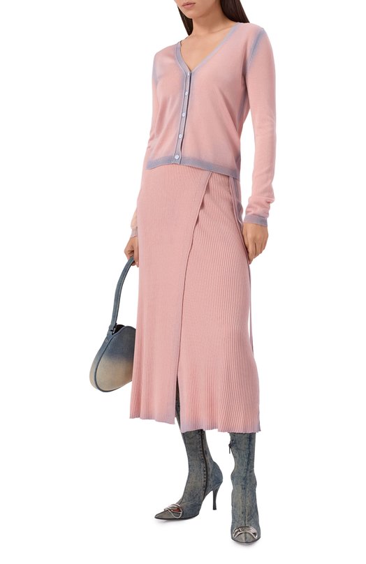 Юбка из вискозы и хлопка M-Vigo Diesel A18875/0NKCM Розовый  A18875/0NKCM Фото 2