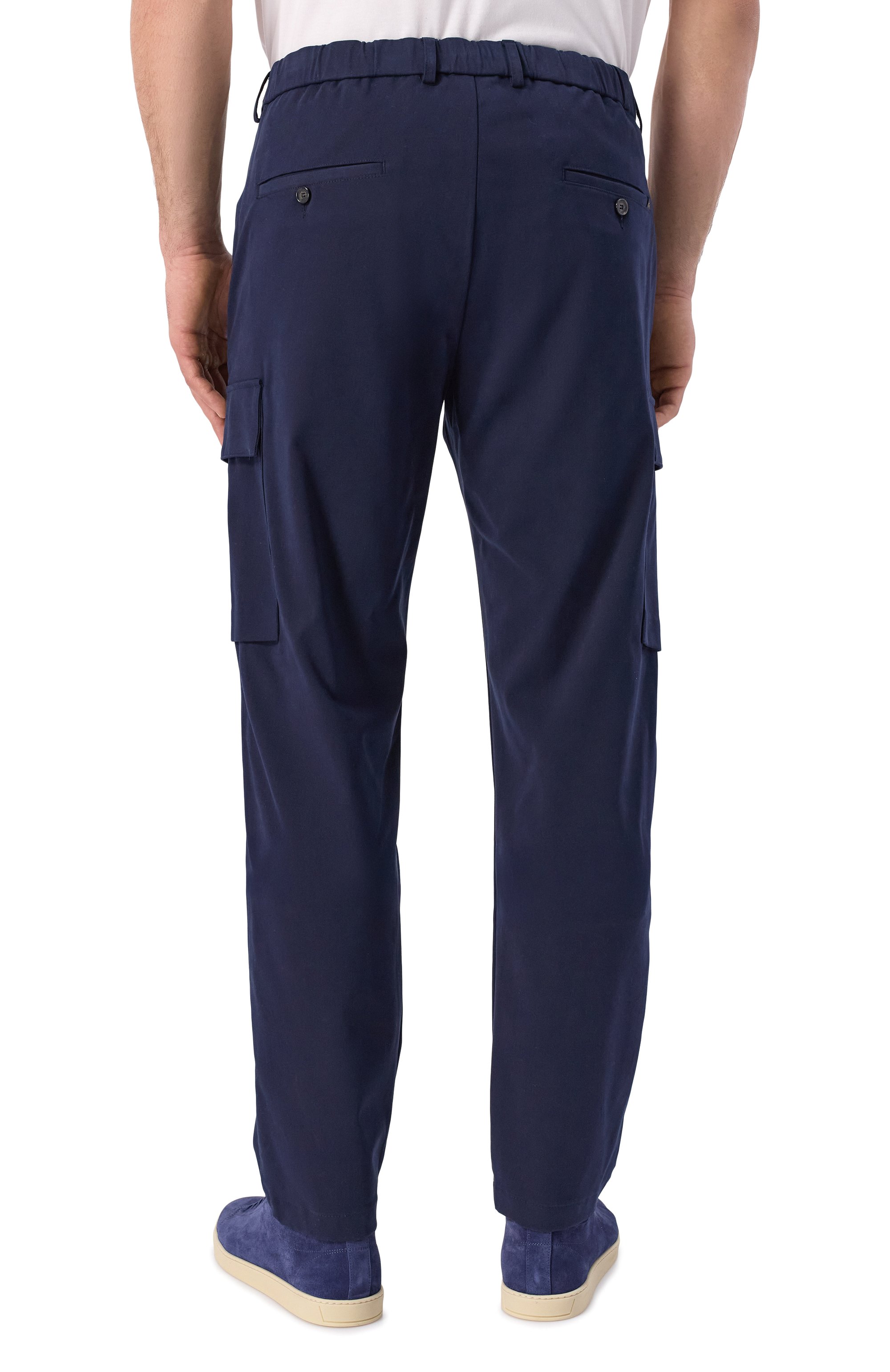 Брюки-карго PAUL&SHARK темно-синего цвета по цене 39950 руб., арт. 25414086/54, фото 4 Брюки-карго PAUL&SHARK, арт. 25414086/54, фото 4