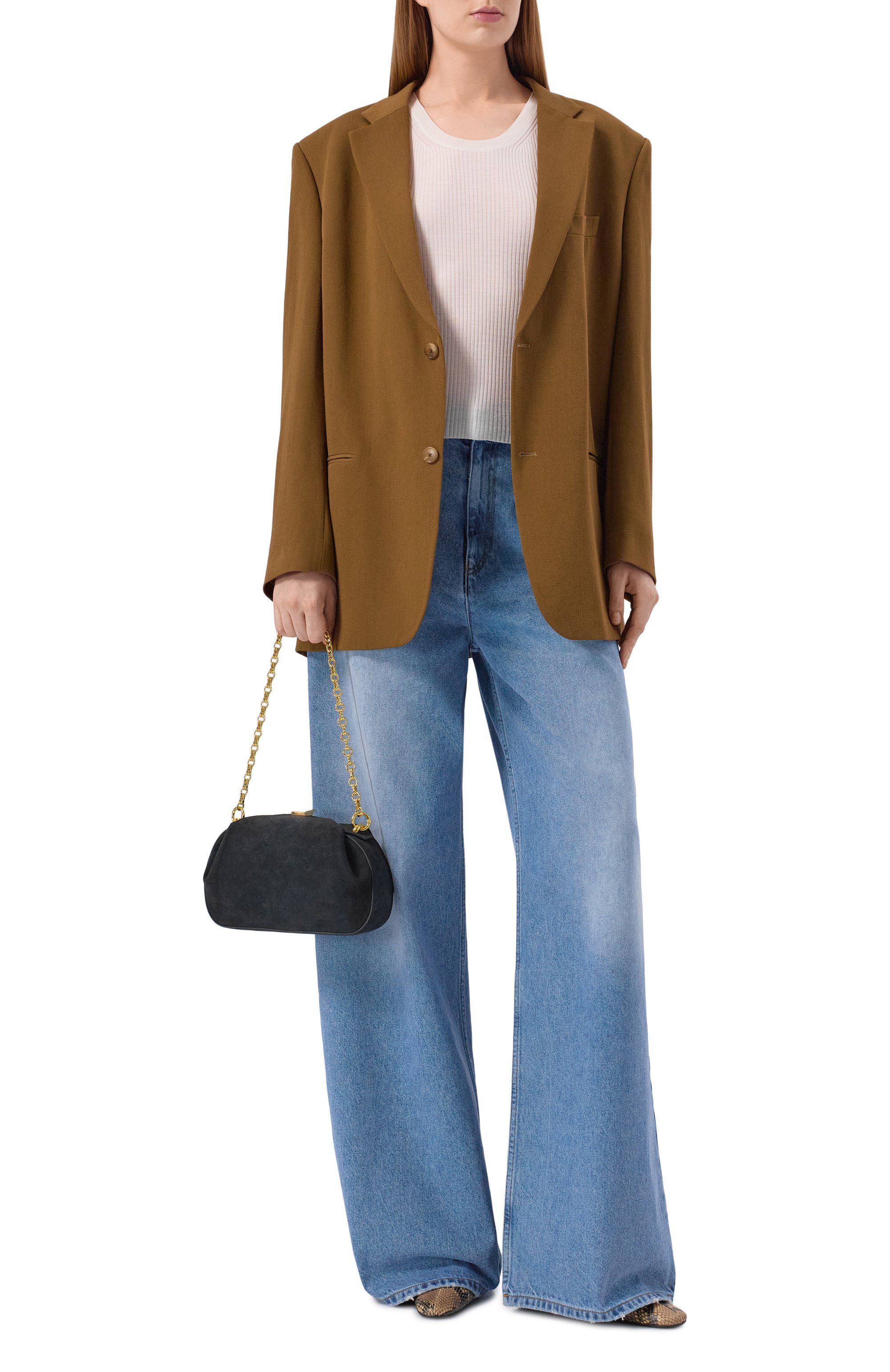 Сумка oyster clutch mini YUZEFI, арт. 0YSTER CLUTCH MINI/SUEDE, фото 3