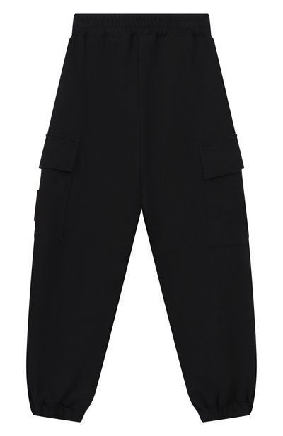 Хлопковые джоггеры FENDI черного цвета по цене 59950 руб., арт. JUF171/5V0/8A-12+, фото 2 Хлопковые джоггеры FENDI, арт. JUF171/5V0/8A-12+, фото 2