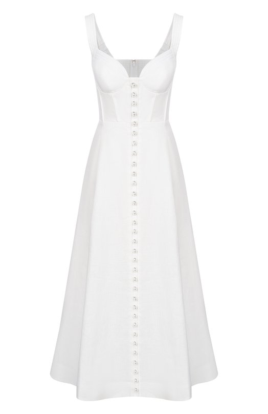 Льняное платье Zimmermann 7525DS261 Белый 7525DS261