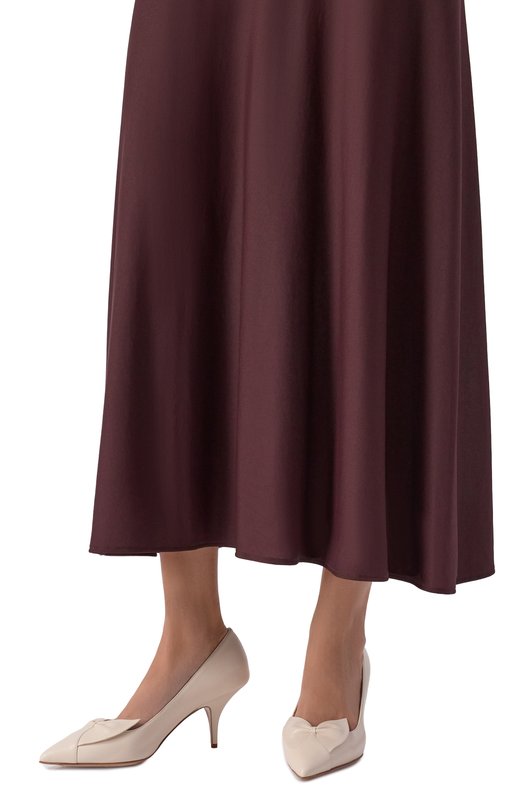 Кожаные туфли Gwen 70 Ferragamo 01K026/784 Кремовый  01K026/784 Фото 2