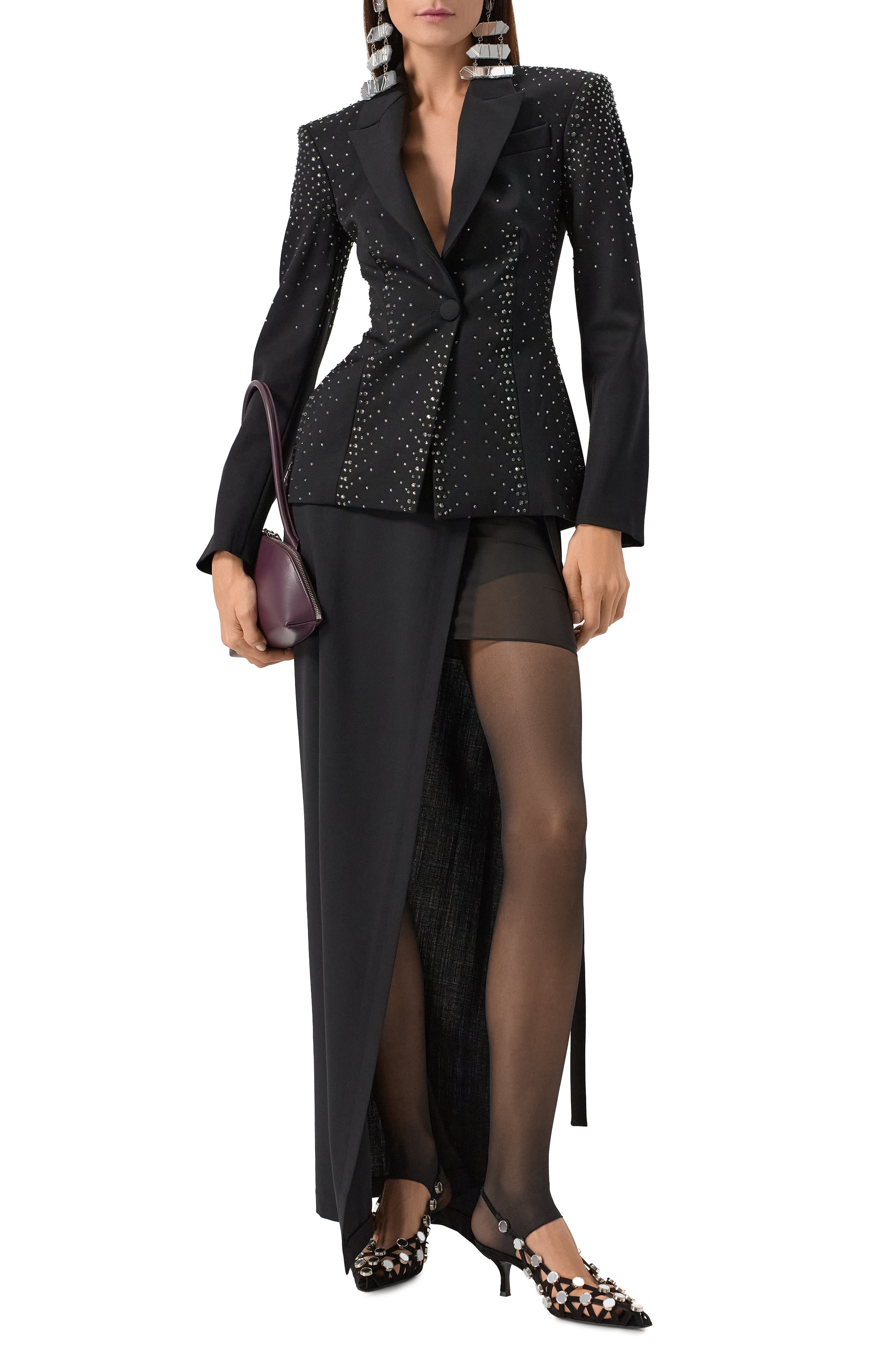 Замшевые туфли grid THE ATTICO, арт. 250WSH00844/LBT007SA, фото 2