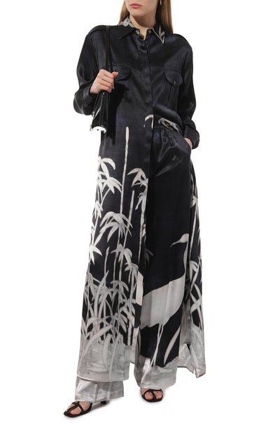 Шелковые брюки KITON, арт. D48122K0978C, фото 2