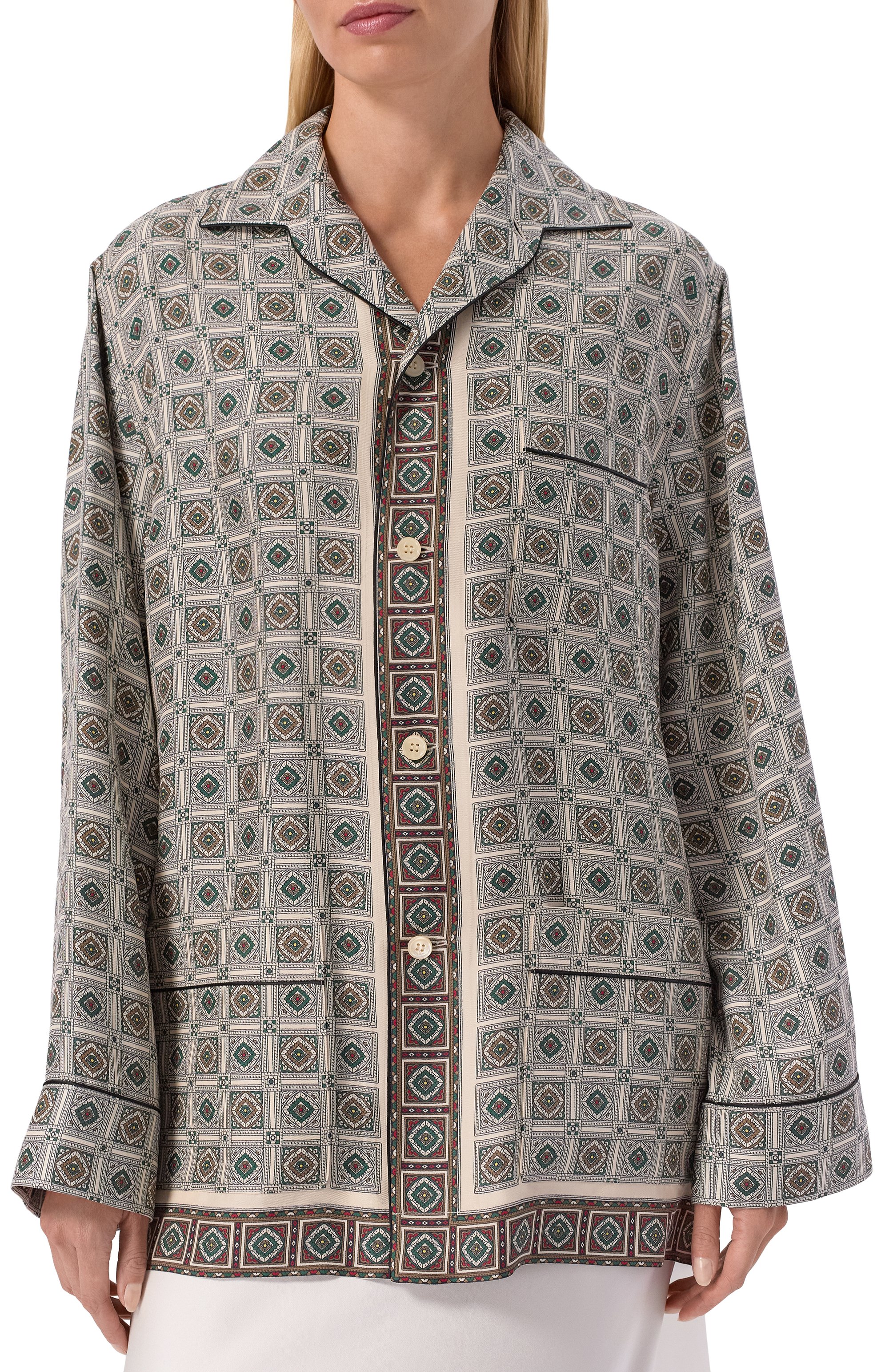 Шелковая рубашка LORO PIANA, арт. FAP8299, фото 3