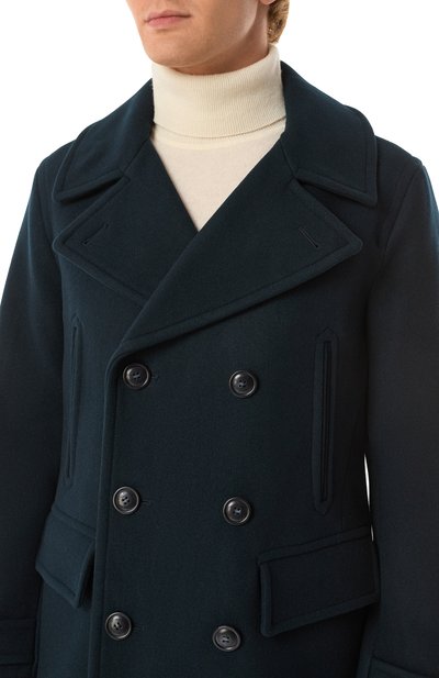 Шерстяной бушлат WOOLRICH темно-синего цвета по цене 109700 руб., арт. CFWOOU0976MRUT3798, фото 5 Шерстяной бушлат WOOLRICH, арт. CFWOOU0976MRUT3798, фото 5