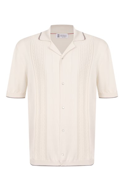 Мужская хлопковая рубашка BRUNELLO CUCINELLI, арт. M29203415