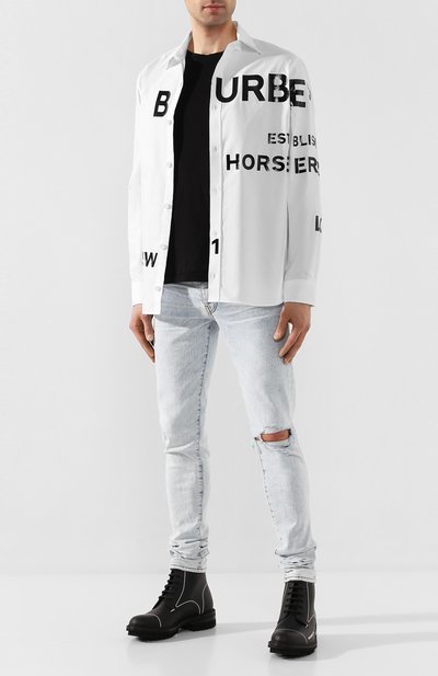 Хлопковая рубашка BURBERRY, арт. 8023776, фото 2