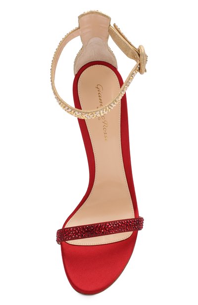 Текстильные босоножки GIANVITO ROSSI, арт. G61343.11RIC.RBUSYME, фото 5