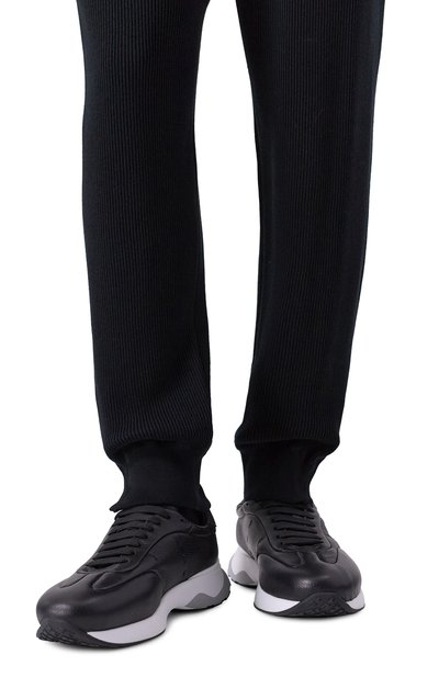 Кожаные кроссовки KITON, арт. USSA374N0133201, фото 3