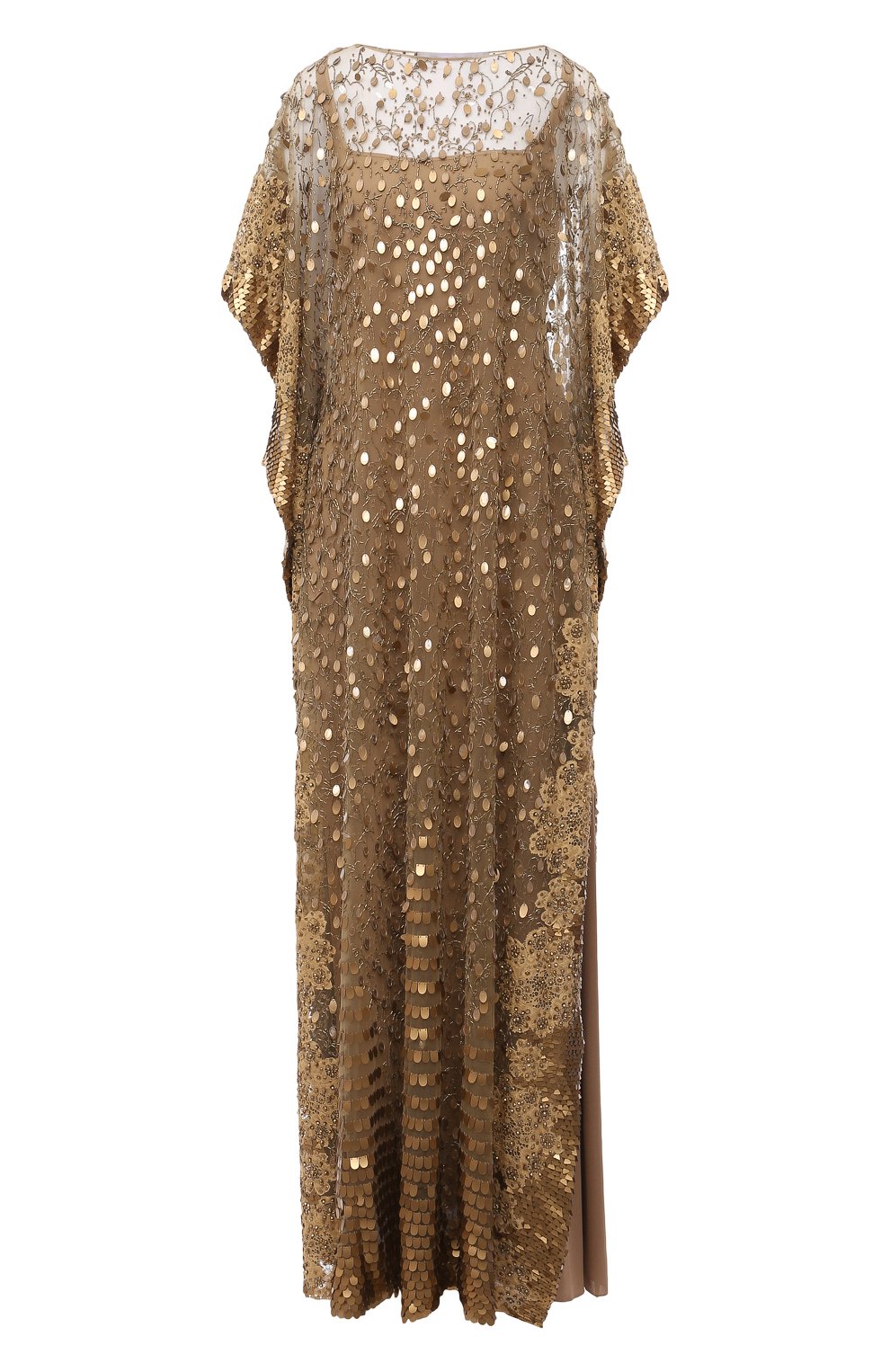 Платье VALENTINO золотого цвета по цене 3370000 руб., арт. VB0VDBW51ED, фото 1 Платье VALENTINO, арт. VB0VDBW51ED, фото 1