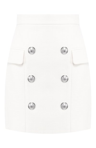 Женская хлопковая юбка BALMAIN, арт. RF14204/C032