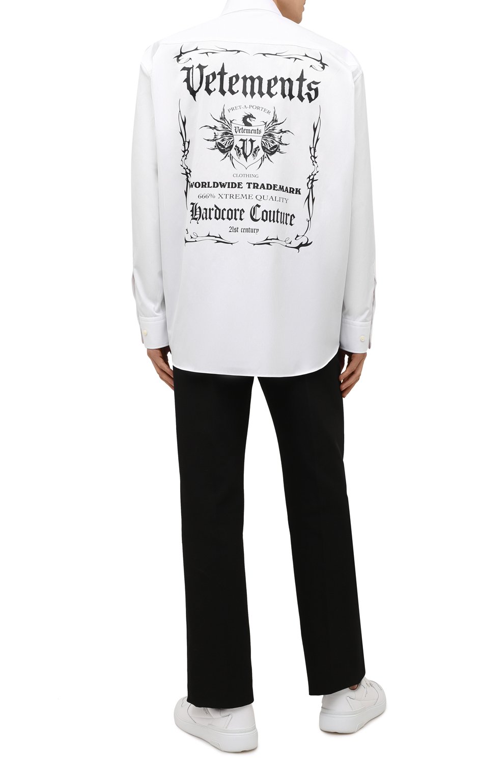 Хлопковая рубашка VETEMENTS, арт. UA52SH500W 1005/M, фото 2