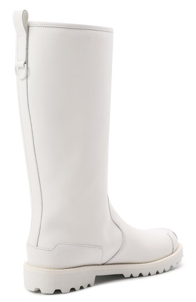 Кожаные сапоги DOLCE & GABBANA белого цвета по цене 62650 руб., арт. D11055/AQ540/37-39, фото 3 Кожаные сапоги DOLCE & GABBANA, арт. D11055/AQ540/37-39, фото 3