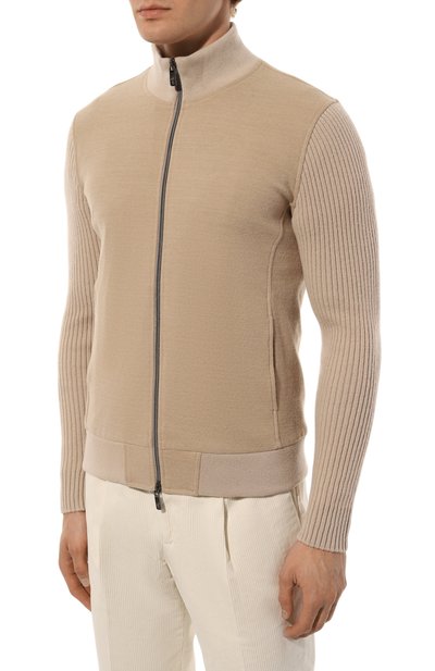 Комбинированный кардиган CAPOBIANCO, арт. 17M420.TF00., фото 3