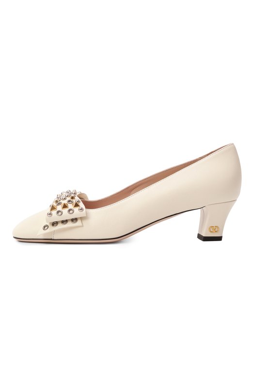 Кожаные туфли Bowow Valentino 7W2S0LB5/ETL Кремовый  7W2S0LB5/ETL Фото 4