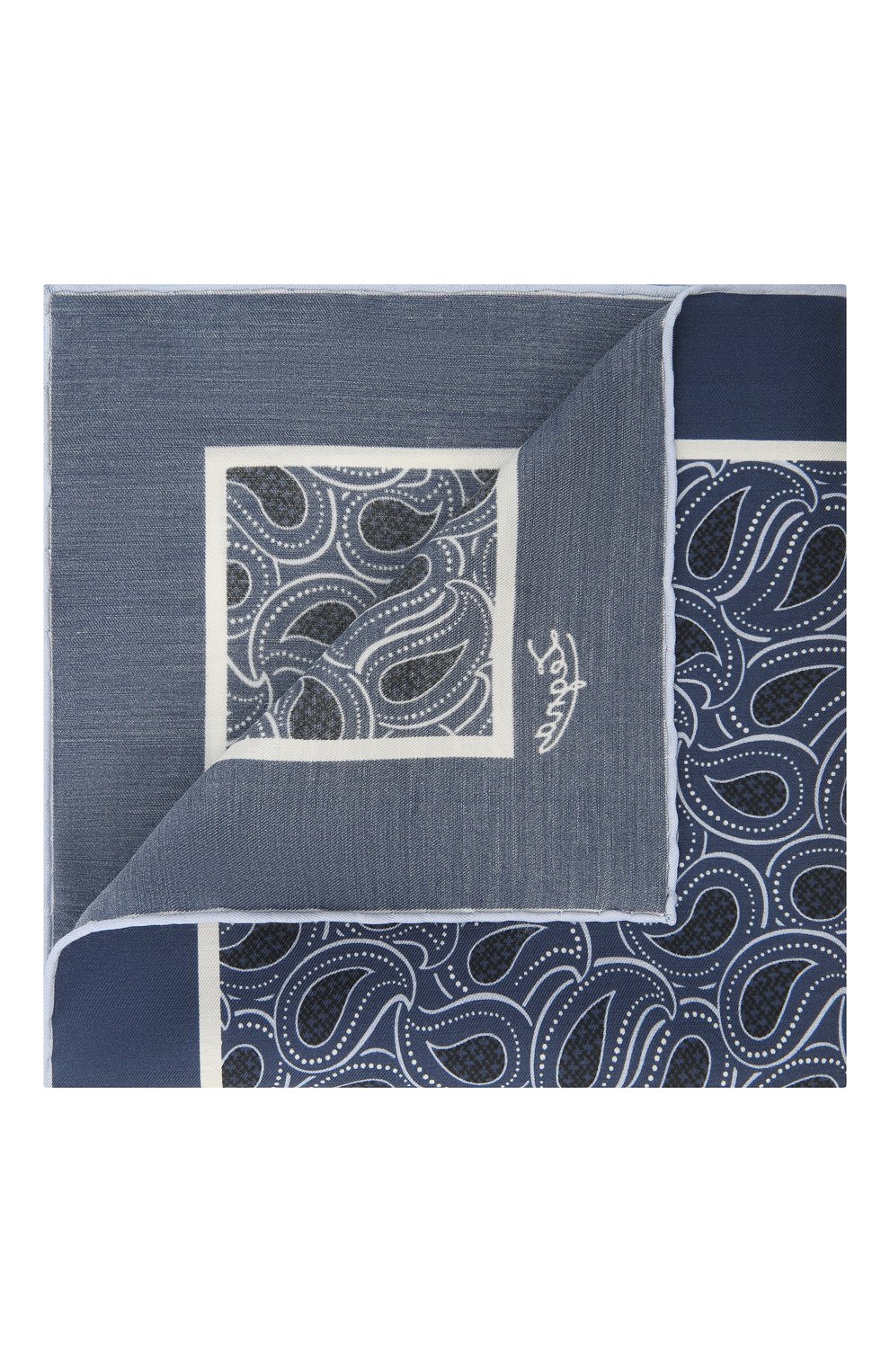 Платок из хлопка и шелка ZEGNA, арт. Z9J22/38B, фото 1