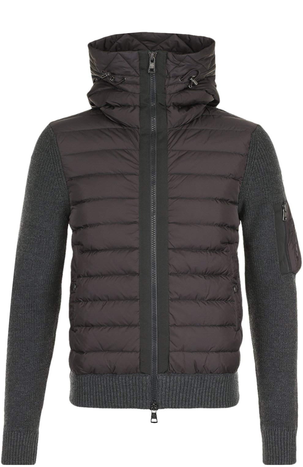 Шерстяной кардиган на молнии с пуховой отделкой MONCLER, арт. C2-091-94028-00-94789, фото 1