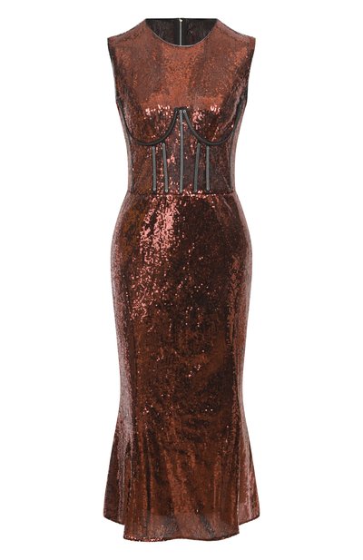 Женское платье с отделкой пайетками DOLCE & GABBANA, арт. I6GG2W/FLMK4