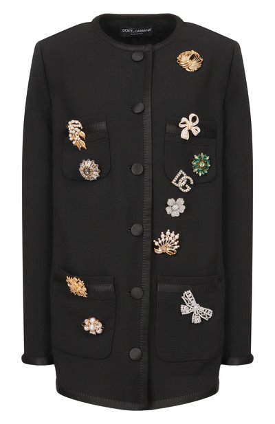 Женский шелковый жакет DOLCE & GABBANA, арт. F27EEZ/FU2L8