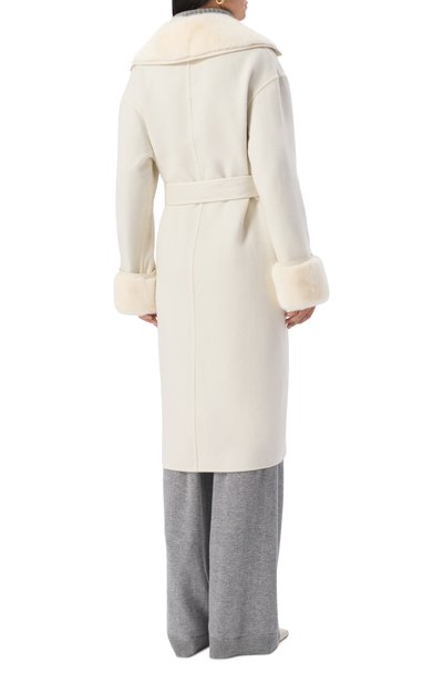 Кашемировое пальто с отделкой из норки KITON, арт. D60621DK0541A01, фото 4