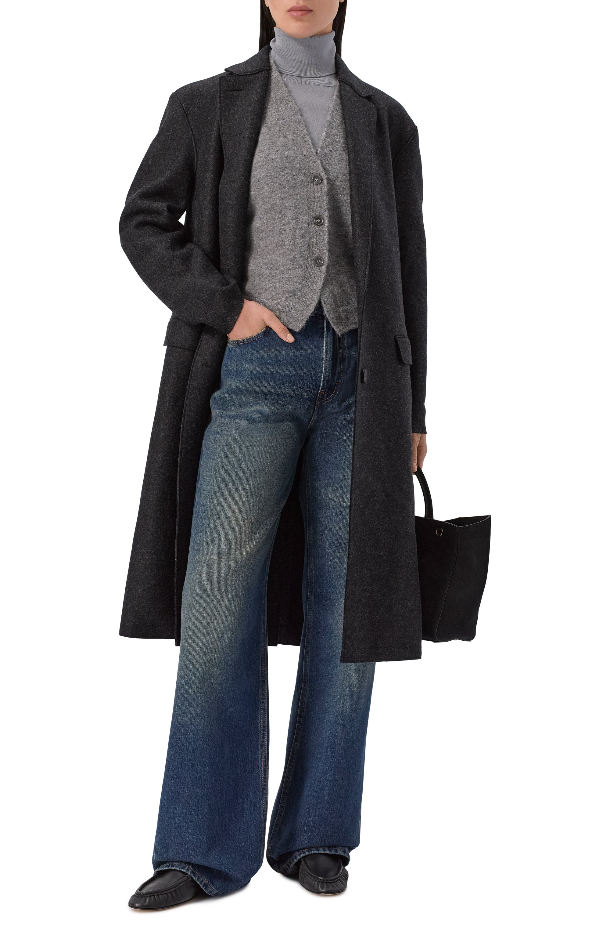 Жилет OFFICINE GENERALE серого цвета по цене 39050 руб., арт. W25WKNT304, фото 2 Жилет OFFICINE GENERALE, арт. W25WKNT304, фото 2