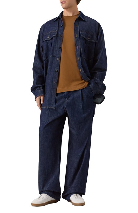 Хлопковая футболка Dries Van Noten 021100-2600-703 Коричневый  021100-2600-703 Фото 2