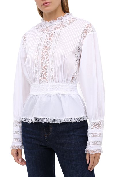 Хлопковая блузка DOLCE & GABBANA, арт. F74R7T/FU5RF, фото 3