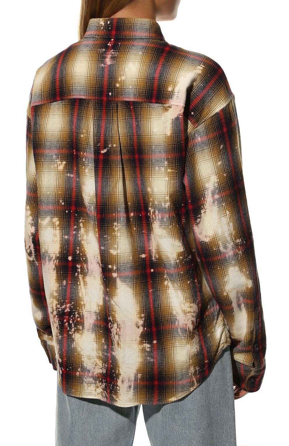Хлопковая рубашка DSQUARED2 разноцветного цвета по цене 55900 руб., арт. S75DL0817/S52230, фото 4 Хлопковая рубашка DSQUARED2, арт. S75DL0817/S52230, фото 4