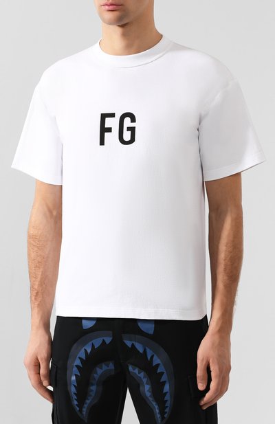 Хлопковая футболка FEAR OF GOD, арт. C000-1013/CTJ, фото 3