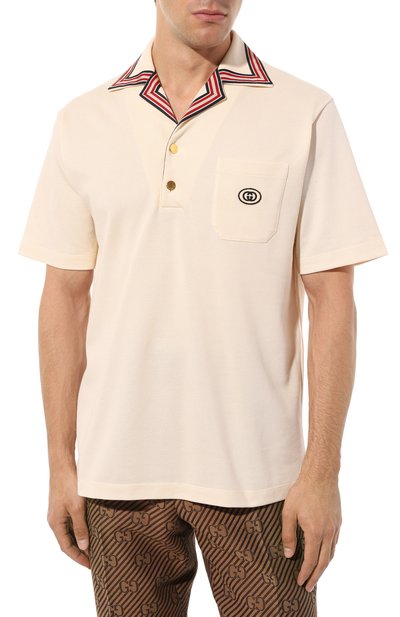 Хлопковое поло GUCCI, арт. 625351 XJCN3, фото 3